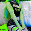 Techwear Cyber Gothic Aesthetic T Shirts 2 Piece Sets Butterfly Print Patchwork Women Punk Camis Fishnet Buckle Crop Shrug Tops