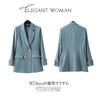 Temperament Korean Style Casual Women Elegant Long Sleeve Double Breasted Blazer Suits Solid Office Ladies Formal Blazer