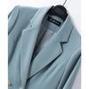 Temperament Korean Style Casual Women Elegant Long Sleeve Double Breasted Blazer Suits Solid Office Ladies Formal Blazer