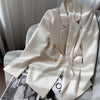 Temperament Slim White Blazers Women 2023 Spring Autumn Design Blazer Suits Office Lady  Small Suit Tops Long Sleeve