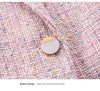 Temperament Women's Suit Pants Two-piece Professional Wear Autumn and Winter Plaid Ladies Jacket Casual Skirt
