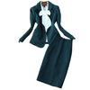 Temperament Women's Suits Casual Skirt Suit 2022 Casual Solid Color Ladies Small Suit Jacket Slim Skirt Two-piece