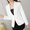 The new spring and autumn fashion Korean Slim white short coat female long-sleeved black shirt Blazers small suit jacket female