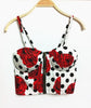 Thin 2022 new arrival Short Design Crop Tops Vintage Spaghetti Strap Bra Bustier Crop Top Corsets Vest Camisole Tank Top 111