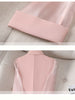 Thin Pink Suit Women's 2023 Spring and Summer Korean Slim Three Quarter Sleeves Casual Jacket Lady Office Blazer