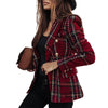 Thin Suit Long-sleeved Blazer Women Casual Double-breasted Blazers Slim Office Lady Elegant Chic Jacket Street Coat blazer mujer