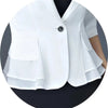Three-Quarter sleeve Mesh Professional Blazer OL Jacket Women's Short 2023 Design Sense Suit Summer White Sun Protection Coa
