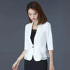 Three-Quarter sleeve Mesh Professional Blazer OL Jacket Women's Short 2023 Design Sense Suit Summer White Sun Protection Coa