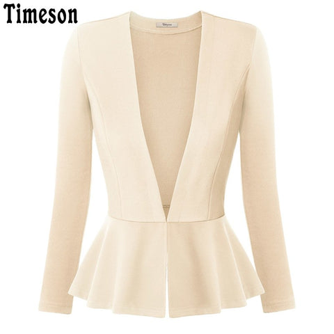 Slim Office Lady Blazers Work Wear Business Jacket Short Tunic Top 2022 Summer Autumn Elegant Outwear blazer feminino