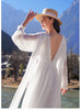Tingfly Bohemian Floor Length Long Chiffon Summer Dress  Party Dinner Dresses Lady Haut Boho Holiday Beach Vestidos Zaful