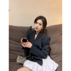 Tinomiswa Korean Blazer Suits Long Sleeve Black Tailored Coats High Waist Skirts  Women Two Piece Set Outfits