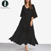 Long Summer Fashion Sexy Robe Women Dresses Sundress Boho Maxi Beach Loose Lace White Casual Dress Style Brand