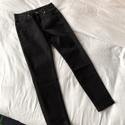 Top Brand Sales Black Pants Jeans Long fits All Seasons Slim Skinny Line for Sexy Lady LLT822260099