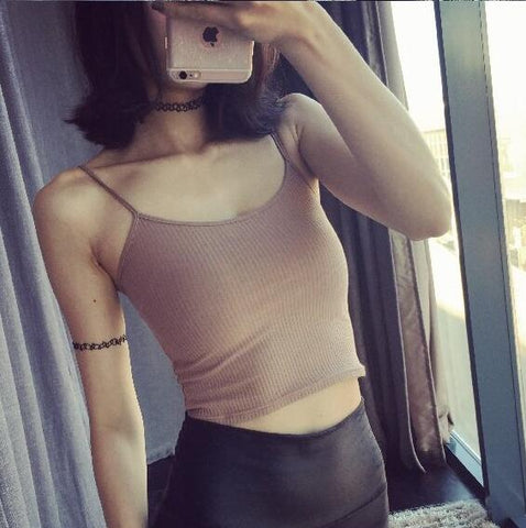 Top Female Camisole Sexy blouse Women Bustier Crop Top Cami Tank Tops European Elasticity Sleeveless Vest Body for Women