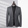 Top Grade Designer Brand Casual Korean Jacket Regular Fit Blazer For Men Elegant Wedding Suit Coat Men's Clothes