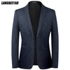 Top Grade Designer Brand Casual Korean Jacket Regular Fit Blazer For Men Elegant Wedding Suit Coat Men's Clothes