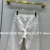 Runway Designer White Jeans Women Heart Dot Print Pattern Sweet Straight Denim Pants High Waist Streetwear Jeans
