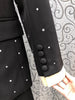 Top Quality Women's Set Blazers 2022 Autumn Winter Suits Woman Crystal Beading Deco Blazer Coats+Mini Skirt Sets & Suits 2 Piece