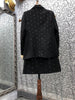 Top Quality Women's Set Blazers 2022 Autumn Winter Suits Woman Crystal Beading Deco Blazer Coats+Mini Skirt Sets & Suits 2 Piece