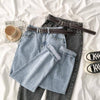 Top Vintage Straight High Waist Jeans Women Boyfriend Mom Street Denim Jeans with Belt Loose Plus Size Jeans Mujer Retro