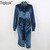 Vintage Velvet Belt Button Shirt Dress Women 2022 Autumn and Winter Long Sleeve Mid-Calf Vestidos Casual Bandage Dress