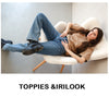 Toppies 2022 Woman Long Jeans 115 cm High Waist Overlength Jeans Side Split Denim Pants Female Trousers