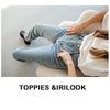Toppies 2022 Woman Long Jeans 115 cm High Waist Overlength Jeans Side Split Denim Pants Female Trousers