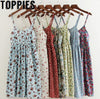 Toppies Women 2023 Summer Floral Printed Beach Dress A-Line Cotton Dress Sexy Backless Mini Dresses Camisole