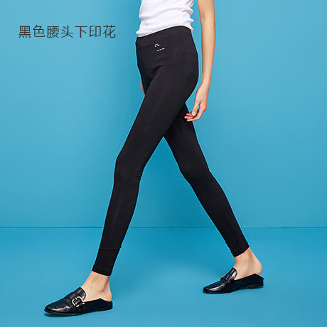 Summer Elastic Leggings Women Slim Print High Waist Pants Outside Wear Bottoms Stretchy Casual Sporting Leggings