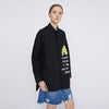 Funny Printed Avatar Letter Autumn Shirts Loose Black White Women Blouses Office Lady Work Wear Shirts Blusas Mujer 2022