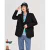 Toyouth Women Blazer 2023 Autumn Long Sleeves Loose Coats Button Design Solid Black Casual Business Suit Outwear