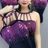 Trendy women's suspenders camisole female Sexy tops thin hot diamond backless women Chic vest bottoming female tide nice tops
