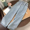 Trousers Streetwear  Y2K Low Waist Wide Leg Jeans Pockets Cargo Pants Women Aesthetic Denim Harajuku Mom Boyfriend Straight Jean