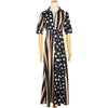 Long Striped Dress Summer 2022 Woman Polka Dot Dress Patchwork Casual Boho Shirt Dress Women Robe Longue Femme Ete