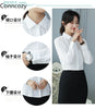 Turn Down Collar Long Sleeve Slim Work Blouses Office Ladies Shirt Casual Women Slim Single Breasted Tops White Blusas Mujer