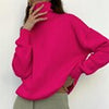 Turtleneck Winter Pullover Women Oversize Thick Knit Sweater Casual Loose Long Sleeve Knitwear Korean Solid Warm Jumper