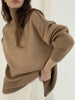 Turtleneck Winter Pullover Women Oversize Thick Knit Sweater Casual Loose Long Sleeve Knitwear Korean Solid Warm Jumper