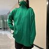 Turtleneck Winter Pullover Women Side Split Knitted Sweater Casual Loose Long Sleeve Knitwear Female Solid Warm Jumper