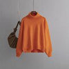 Turtleneck Winter Sweater Women Casual Oversized Knitted Pullover Solid Long Sleeve Knitwear Female Loose Warm Jumper