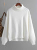Turtleneck Winter Sweater Women Casual Oversized Knitted Pullover Solid Long Sleeve Knitwear Female Loose Warm Jumper