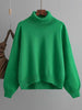Turtleneck Winter Sweater Women Casual Oversized Knitted Pullover Solid Long Sleeve Knitwear Female Loose Warm Jumper