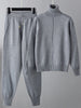 Turtleneck Winter Tracksuit Women Casual 2 Pieces Sets Knitted Sweater And Jogging Pants Suits Female Loose Solid Warm Outfits