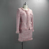 Tweed Skirt Suit Women  2 Two Piece Set Woolen Jacket Coat Vintage Fringe Mini Skirt Ladies Autumn Winter Clothes