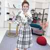Two 2 Piece Sets Women Korean Style Wollen Blends Overcoat Skirts Female High Waist Skirt Suits Elegant Winter Set