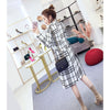 Two 2 Piece Sets Women Korean Style Wollen Blends Overcoat Skirts Female High Waist Skirt Suits Elegant Winter Set