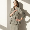 Two Piece Blazer Set Women Office Set 2 Pieces Elegant Work OL Blazer And Shorts Coat Woman Sexy Chic Suit 2023 Summer Clothes
