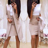 Two Pieces Women's OL Sets Casual Slim Blazer Jacket And Office Lady Workwear Mini Skirt Suit WDC3676