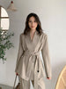 Two piece blazer sets woman ins style loose solid khaki blazer+high waist pants 2022 autumn office wear outfit sold separately