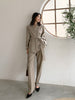 Two piece blazer sets woman ins style loose solid khaki blazer+high waist pants 2022 autumn office wear outfit sold separately