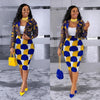 Two-piece plus size women's casual small suit 2 piece work suit skirt ropa mujer talla grande blazer and skirt suit